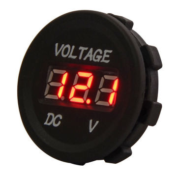 DC 12V LED Digital Display Voltmeter Waterproof for Boat Marine Vehicle